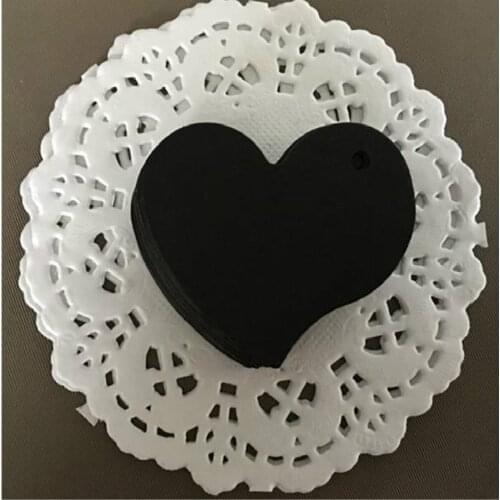 4.5*4cm Apparel Sewing Fabric Garment Tags Color Heart Kraft Paper Label Decoration Accessories Tag 100pcs/lot