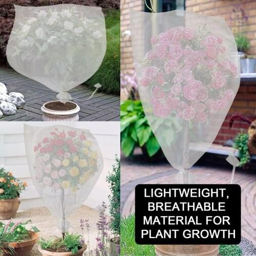 5pcs Garden Vegetable Fruit Grow Bag Plants Protection Bag Anti Bird Drawstring Netting Candy Makeup Mesh Pouch Pest Control