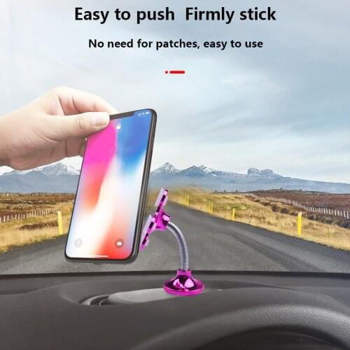 Smart phone Tablets Holder Strong Sucker Stand Phone Holder 360 degree Rotatable Magic Suction Cup Mobile Phone Car Bracket