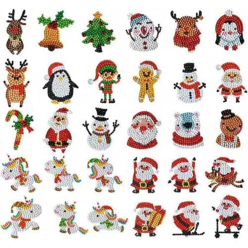 DIY Diamond Painting Stickers For Children Embroidery Painting Sets Christmas Sets By Kids special diamond stickers