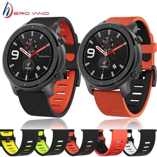 For Xiaomi Amazfit GTR 47mm / Amazfit Stratos 3 Smart Watch Band For Huami Pace / Stratos 2 / 2S 22mm Wrist Strap Bracelet 22mm
