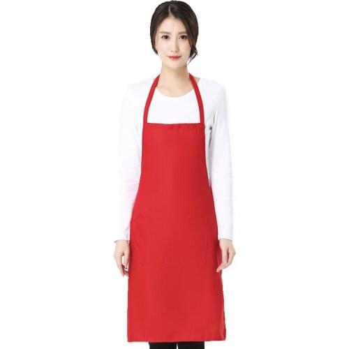 Apron Hanging neck Korean apron Kitchen supermarket Waist simple fashion Apron