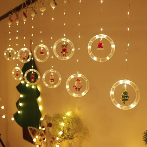 USB String Lights Fairy Garland Curtain Lights LED Christmas Decoration for Home New Year Lamp Holiday Cristmas Decoration