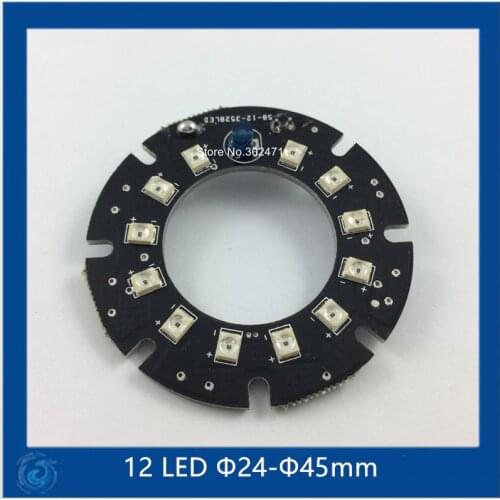Infrared 12 IR LED board for CCTV Cameras night vision (small F24-F45mm) SMT3528 LED