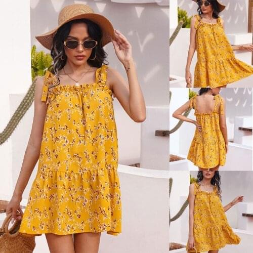 Желтые летние платья KLV China At AliExpress