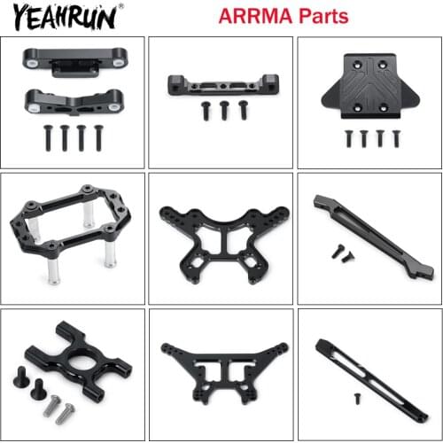 YEAHRUN Front Rear Suspension Arm Fixing Servo Mount for ARRMA KRATON 6S TALION TYPHON SENTON 1/8 1/10 RC Car Upgrade Parts