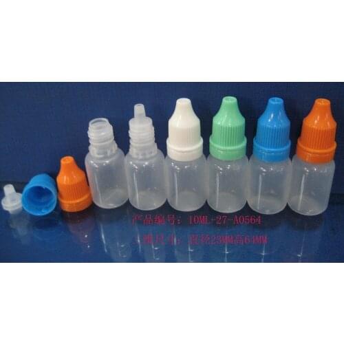 Lot 2500pcs 10ml LDPE drop bottle with tamper evident cap wholesale factory price
