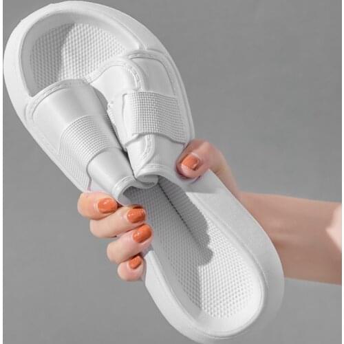 Fashion Men Soft Slipper Outdoor Sports Shoes Beach Sandals Garden Footwear Comfortable Light Weight EVA Slippers White Color