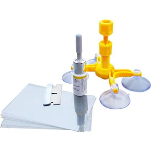 Windshield Repair Kit Quick Fix Car Cracked Glass Windscreen Repair Tool Kit Resin Sealer DIY Auto Window Screen Polishing