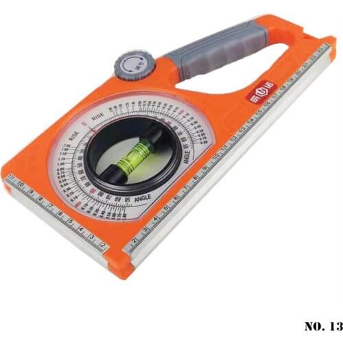 New 0-130 Degree Slope Measure Instruments Multi-functional Bevel Protractor Magnetic ABS Angle Finder Slope Meter Angle Ruler