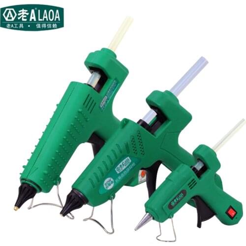 LAOA 25W/60W/100W/150W Hot Melt Glue Gun Professional pistolet a colle Mini For Metal/Wood Working Stick Paper Hairpin PU Flower
