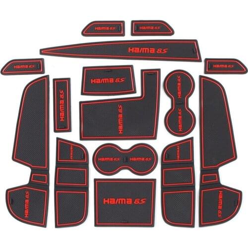 Car Door Slot Pad Cup Armrest Storage Pad Anti-Slip Mat Rug For Haima 8S