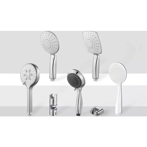 Submarine Bathroom Handheld Pressurized Shower Head Adjustable Rainfall Spray Silicone Water Panel Bath Shower Head