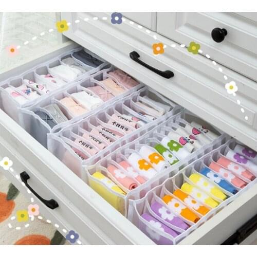 Underwear dormitory artifact student cloth art box socks drawer type desktop home female storage bag J05