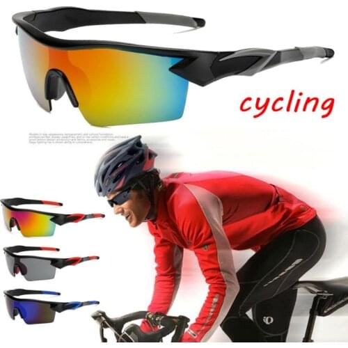 Removable Colored Sports Glasses Men Outdoor Cycling Sunglasses Night Vision Glasses Lens Bicycle Eyewear Hiking Safety Goggles