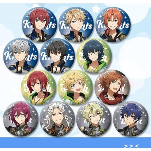 1pc 58mm Badges Anime Ensemble Stars Wataru UNDEAD Rabits 2wink Brooch Iron Button