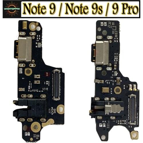 100% Tested For Xiaomi Redmi Note 9 Pro Charging Port Connector Board Parts Flex Cable For Redmi Note 9s USB Charging Port