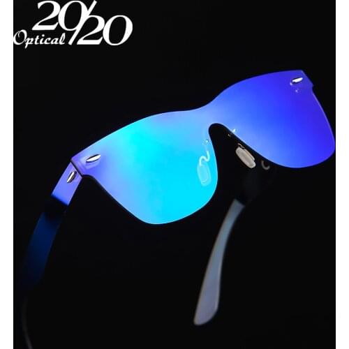 20/20 Brand Vintage Style Sunglasses Men Flat Lens Rimless Square Frame Women Sun Glasses Oculos Gafas PC1601