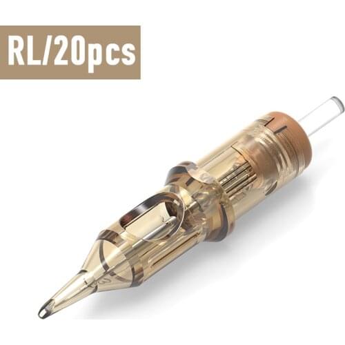 20pcs Ambition Tattoo Cartridge Needles #12 Round Liners Long Taper Needles