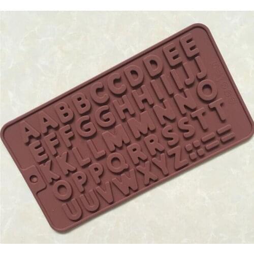 30pcs 3D Double 26 Letters Shape Or 0-9 Numers Chocolate Molds Happy Birthday Words Cake Molds Pudding Dessert Decoration