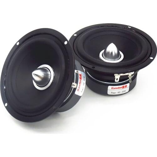 4.5 inch medium tweeter with treble cup full frequency speaker full range speaker 20W full speakers fullrange 1 pairs/2pcs