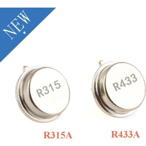 5pcs 315 433MHz Resonator Crystal Oscillator R315A R433A Quartz Through Holes Surface Acoustic Wave Oscillator KIt Round 3 pins