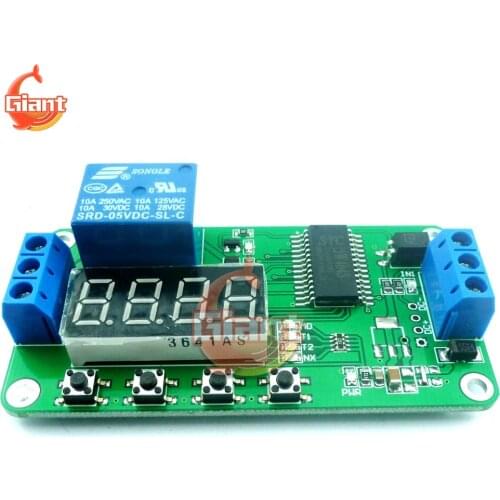 5V Time Delay Relay Multifunctional Self-locking Relay PLC Trigger Cycle Timer Module Digital Display Delay Time Switch Control