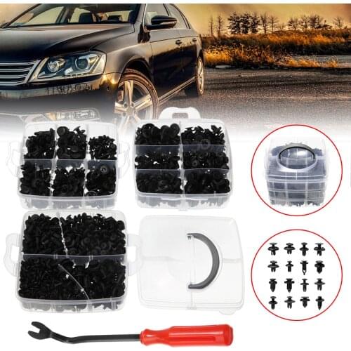 620pcs/box 16 Sizes Mixed Plastic Push Pin Rivet Fasteners Clips Side Skirt Bumper Rivet Fasteners Kit with screwdriver