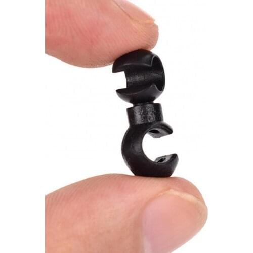 80%HOT 20Pcs Colorful Bicycle Cable Buckles S Style Rotatable Bike Cross Line Clips