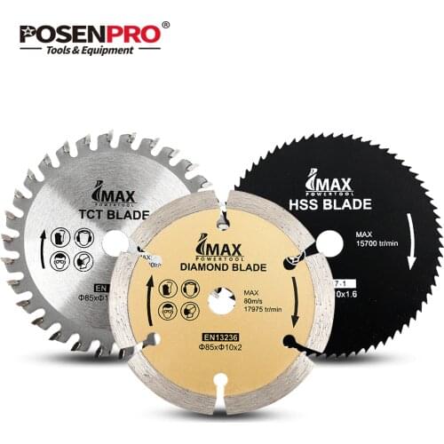 85mm Cutting Tool Saw Blades For Mini Circular Saw Blade Diamond blade TCT blade HSS blade Cutting Ceramics Cutting Wood