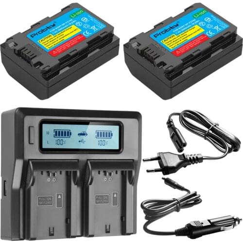 2x NP-FZ100 FZ100 NPFZ100 camera batteries + Fast Quick Charger for Sony Alpha 9 A9 9R A9R 9S A9S A7RIII A7R3 7RM3 A7m3 BC-QZ1