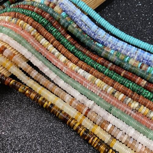 Natural Stone Beads Five Petals Shape Loose Beads 2x6mm for Women Jewelry Making Bracelet Necklace 200pcs/strand Length 40cm