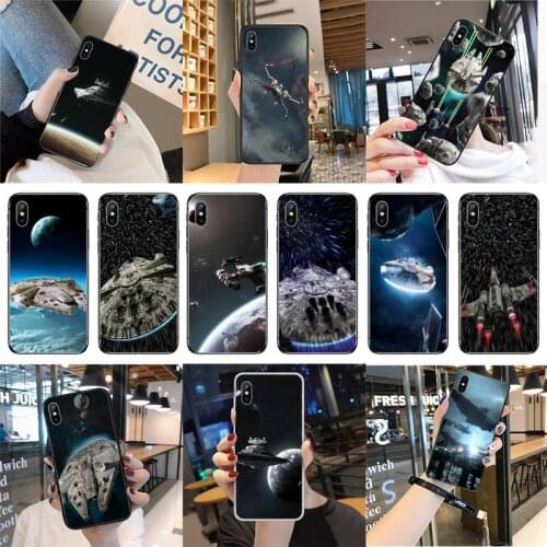 Star space ship Wars Phone Case for iPhone 11 12 pro MAX MINI XS 8 7 6 6S Plus X 5S SE 2020 XR