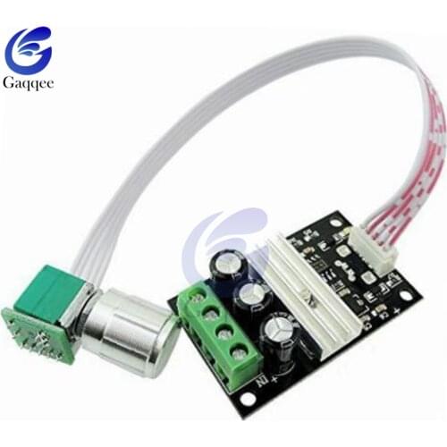 DC 12V 24V PWM Motor Speed Controller Adjustable Reversible Reverse Regulator Module Extended Knob Switch Control 3A 80W 6V-28V