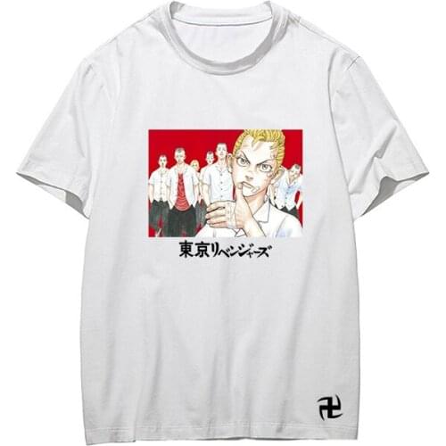 Tokyo Revengers Oversized T-shirt Anime Cosplay Men Women Solid Crewneck Streetwear Loose Shirt Casual 4XL Summer Tee Top 2021