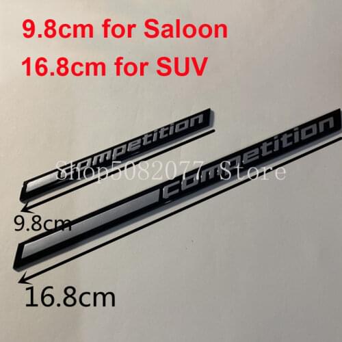 Glossy Black COMPETITION Bar Underlined Emblem for BMW Thunder Edition M1 M2 M3 M4 M5 M6 M7 M8 X3M X4M X5M X6M Car Trunk Sticker