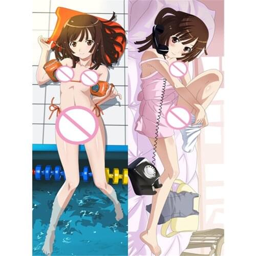 Anime Bakemonogatari Sengoku Nadeko Hachikuji Mayoi Araragi Karen hugging Body pillowcase Dakimakura body pillow cover case