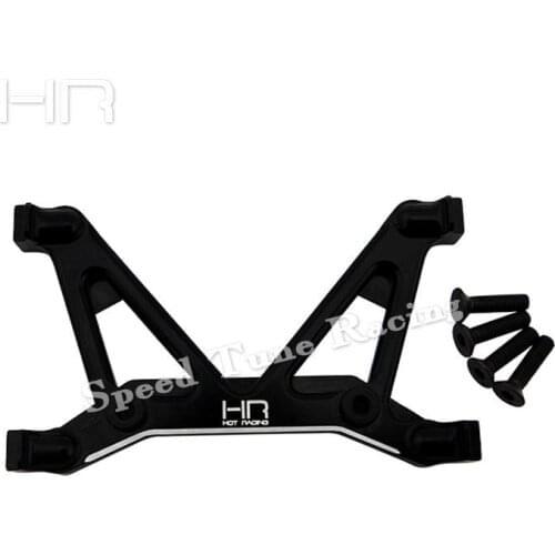 Hot Racing aluminum chassis Rear shock tower and rail brace for the Axial SCX10 II 90046 90047