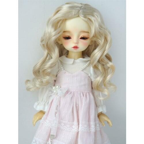 JD340 1/6 YOSD doll wigs 16-18CM Lady roll wig 6-7inch Mid Line Synthetic mohair BJD wig