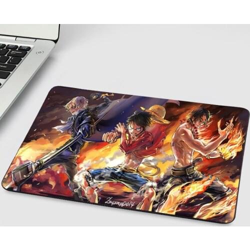 MRGBEST Small Size Mouse Pad Anime Cartoon Hot Blood Onepiece Mice Pads with Nature Soft Rubber Cover Your Hand for CSGO Games