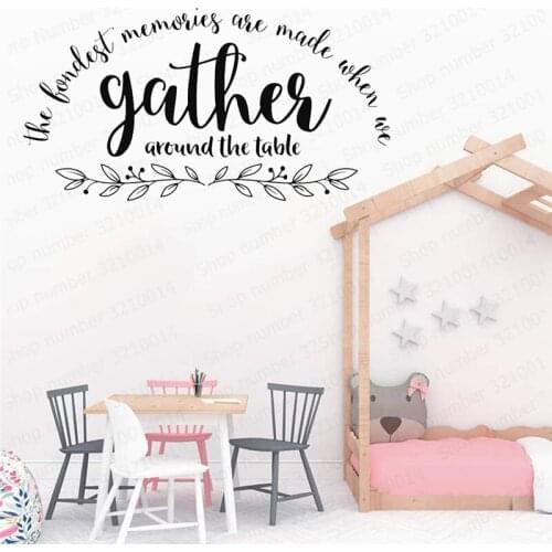 Kitchen Blessing Bistro Cafe Coffee Wall Decal Living Room Home Decor Vinyl Wall Art Stickers Quote Motivation Warm Words PW53