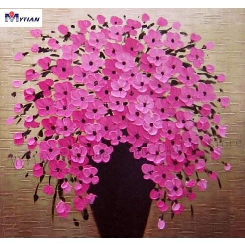 MYTIAN DIY Full Square Diamond Embroidery Flower 5D Diamond Painting Mosaic Cross Stitch Needlework Craft Home Decor