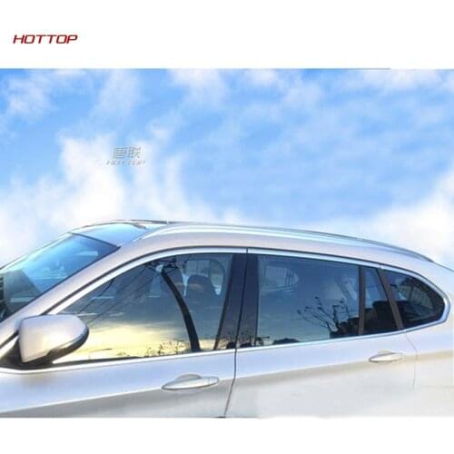 Stainless Steel Matte Sliver Window Frame Trims For BMW X1 2016