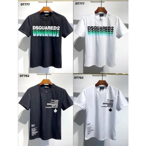 DSQUARED2- Italian Brand Men Women T-shirts Casual Streetwear Print O-Neck Graphic Short Sleeve