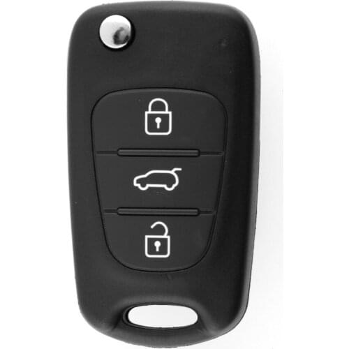 New Car Key Shell Replacement 3 Buttons Flip Remote Key Case Blank Cover For Kia SORENTO SPORTAGE CERATO RIO Uncut Blade