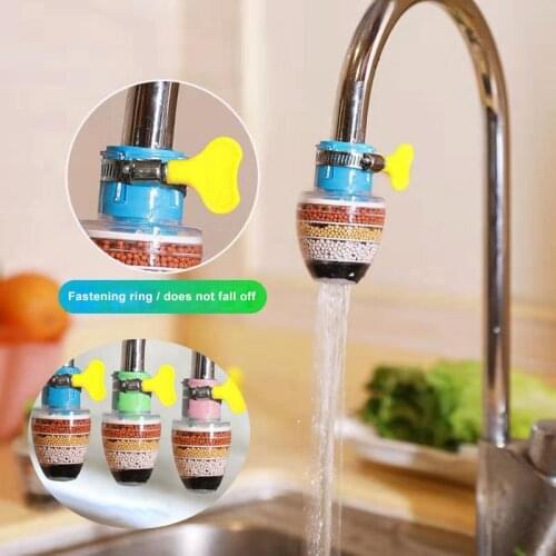 New Universal Faucet Filter Interface Water Purification Anti-Spill Water-Saving for Kitchen Tap SCI88