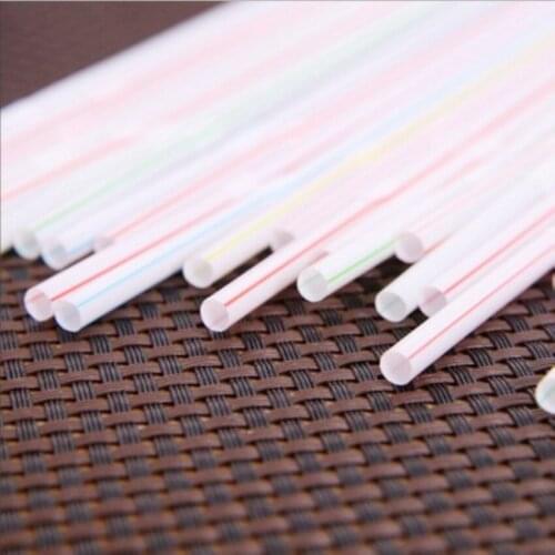 Disposable color elbow plastic straw creative lengthening flexible juice drink milk tea straw 100 sticks