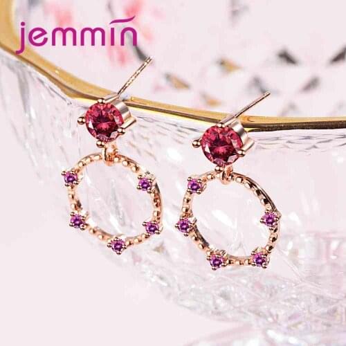 Top Popular Earrings With Rhinestone Circle Earrings Simple Earrings Big Circle 925 Sterling Silver Earrings big Sale