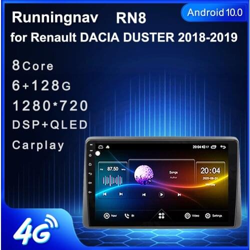 Runningnav For Renault DACIA DUSTER 2018 2019 Android Car Radio Multimedia Video Player Navigation GPS