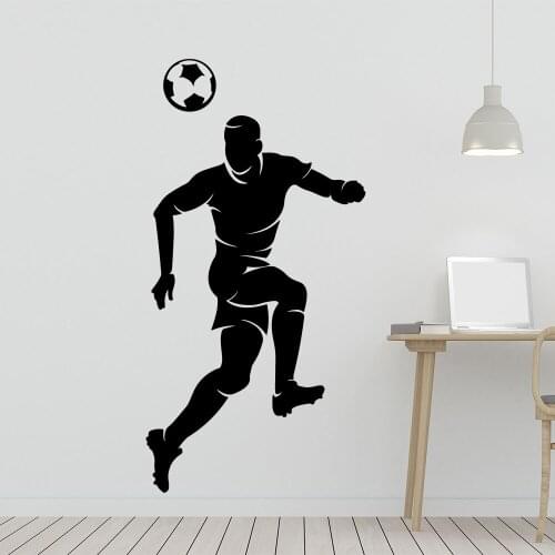Modern Football player Wall Sticker Removable Wall Stickers Diy Wallpaper For Childrens Room Art Decals muursticker